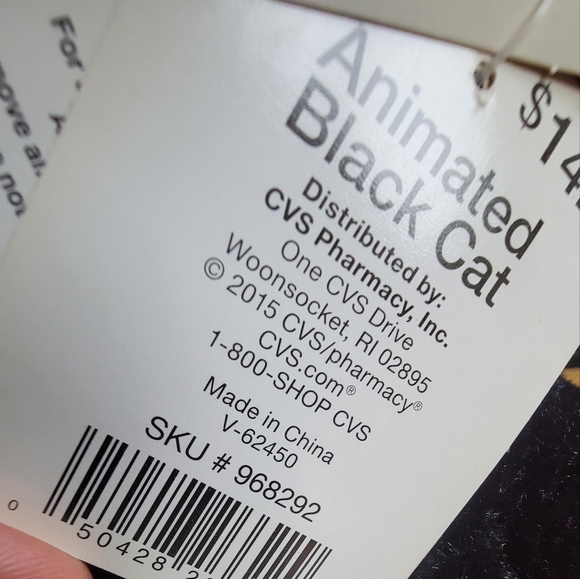 SOUND AND LIGHT Black Cat halloween 🎃.NWt😁😁🤣 - Picture 5 of 9